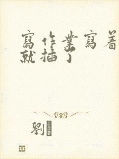 写作业写着写着就插了