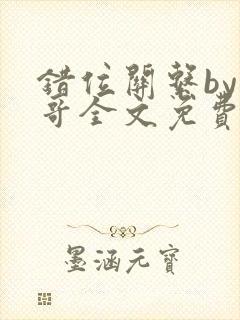 错位关系by东哥全文免费阅读