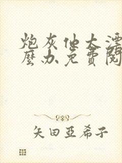 炮灰他太漂亮怎么办免费阅读封面