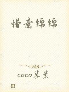 惜意绵绵封面