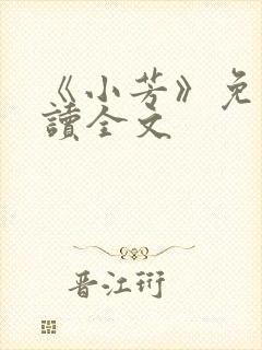 《小芳》免费阅读全文封面