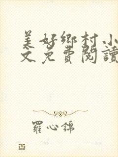 美好乡村小说全文免费阅读