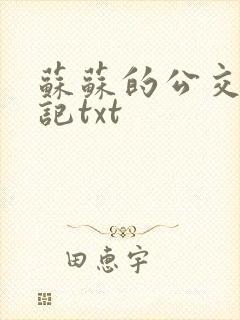 苏苏的公交车日记txt