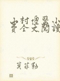 山村傻医小说免费全文阅读封面