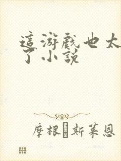 这游戏也太真实了小说封面