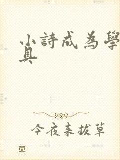 小诗成为学校教具封面