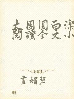 大团圆白洁免费阅读全文小说