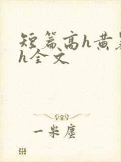 短篇高h黄暴辣h全文