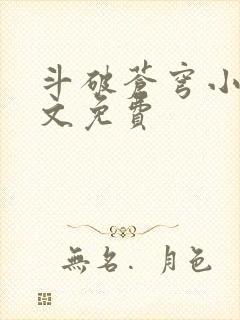 斗破苍穹小说全文免费封面