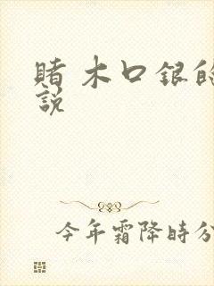 赌 木口银的小说
