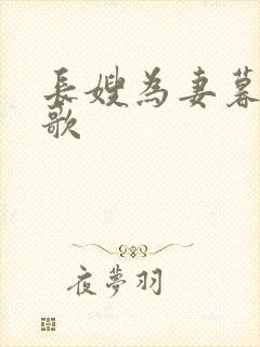 长嫂为妻暮色酒歌封面