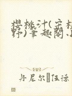 樱桃汁(宋枝江野)笔趣阁小说封面