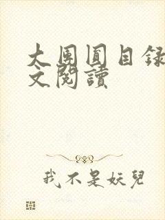 大团圆目录及全文阅读封面