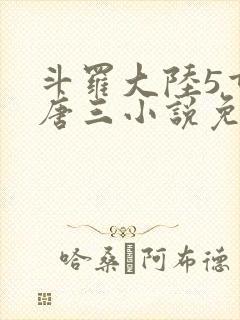 斗罗大陆5重生唐三小说免费阅读