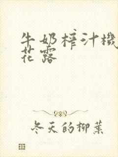 牛奶榨汁机金银花露