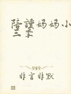 陪读妈妈小说第三季封面