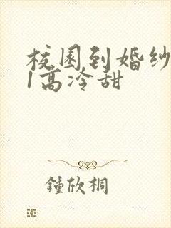 校园到婚纱1V1高冷甜