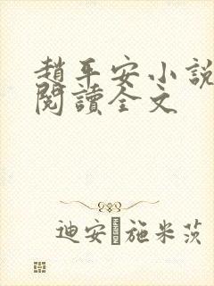 赵平安小说免费阅读全文