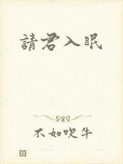 请君入眠封面