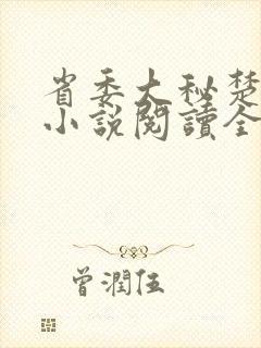 省委大秘楚东恒小说阅读全文