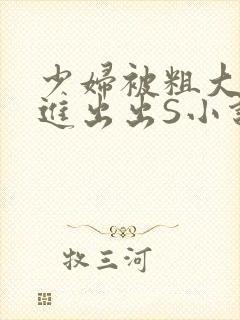 少妇被粗大猛进进出出S小说