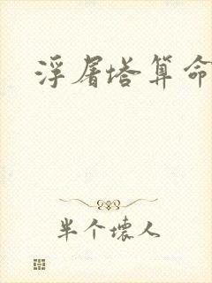 浮屠塔算命封面