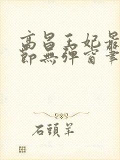 高昌王妃最新章节无弹窗笔趣阁封面