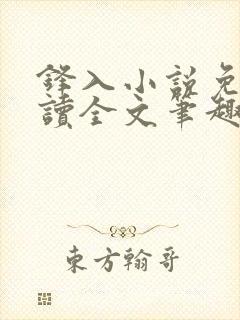 锋入小说免费阅读全文笔趣阁