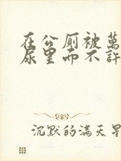 在公厕被万人c尿里面不许漏