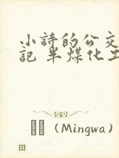 小诗的公交车日记 半煤化工