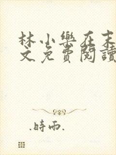 林小乐在末世全文免费阅读封面