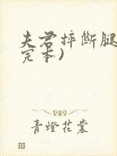 夫君摔断腿后(完本)