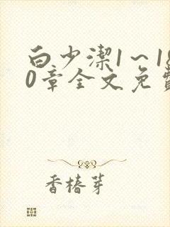 白少洁1～180章全文免费封面