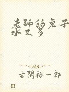 老师的兔子又软水又多