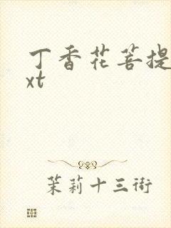 丁香花菩提树txt