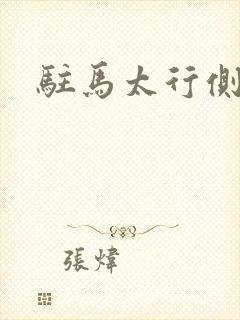 驻马太行侧封面