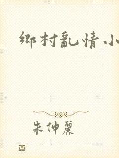 乡村乱情小说