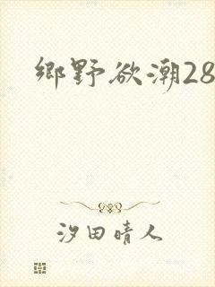 乡野欲潮28章封面