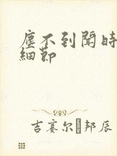 尘不到闻时顶腰细节