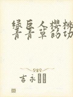 绿巨人樱桃荔枝青青草的功效