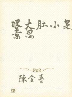 眼大肚小是什么意思