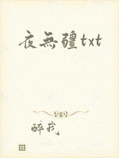 夜无疆txt封面