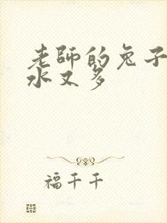 老师的兔子又软水又多