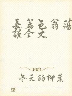 长篇色翁荡熄小说全文