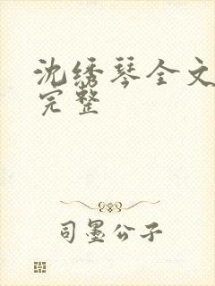 沈绣琴全文阅读完整