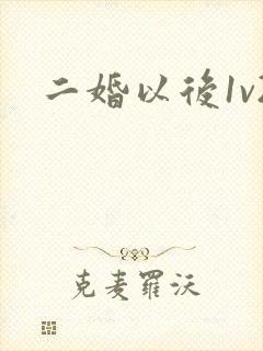 二婚以后1v2封面