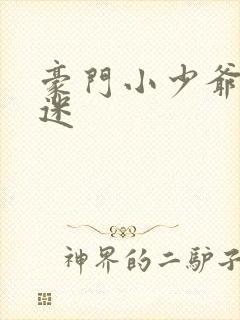 豪门小少爷是财迷