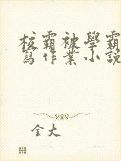 校霸被学霸压着写作业小说封面