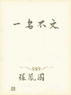 一名不文