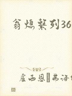 翁熄系列36章封面